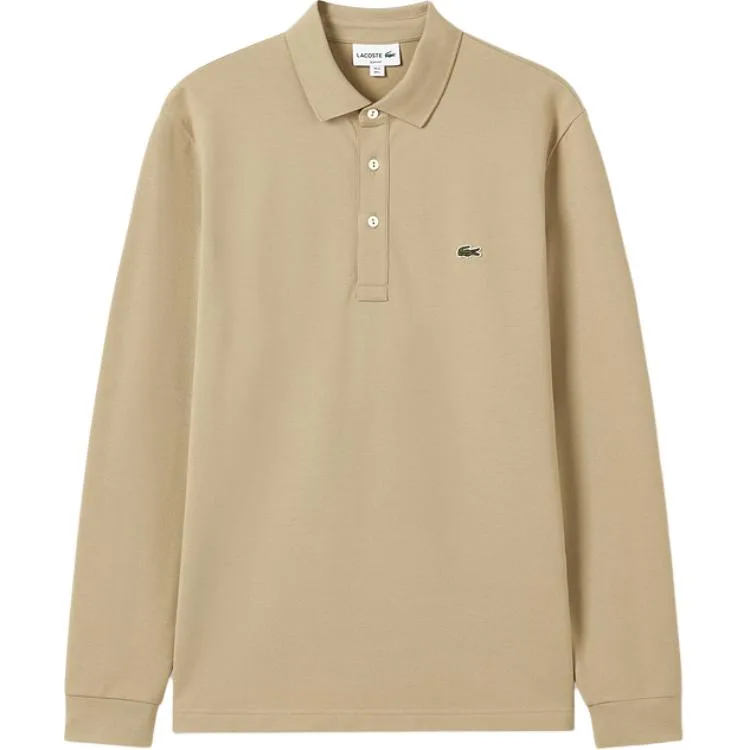 Футболка-поло мужская с воротником, умеренно прямой крой LACOSTE, 02S/Milk Coffee