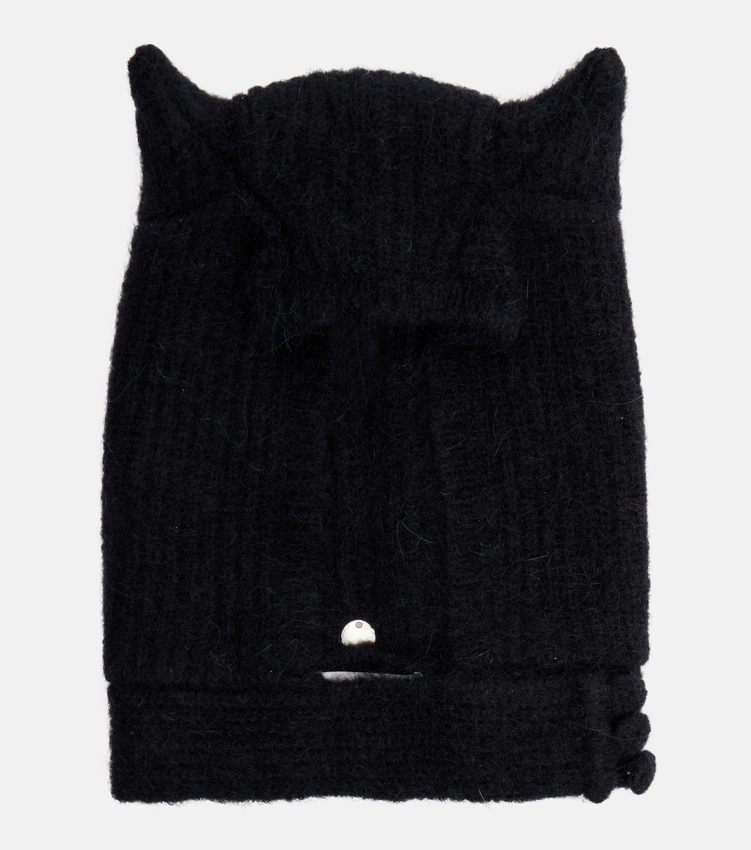 

Шапочка из смеси альпаки и шерсти в рубчик Coperni, Black Blk