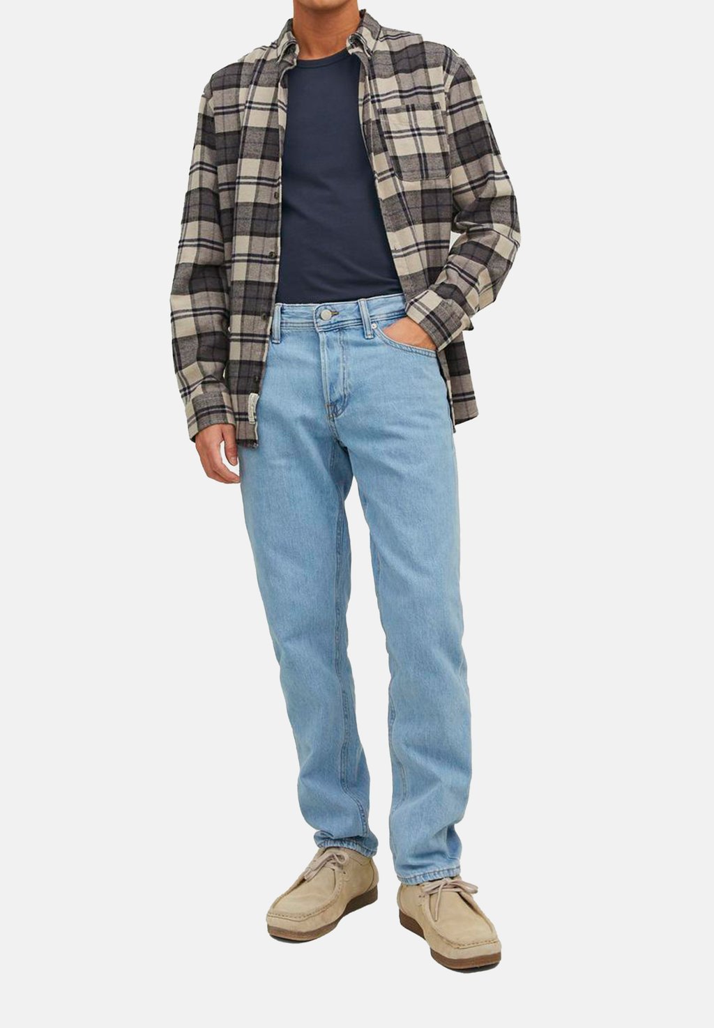 

Базовая футболка 3ER PACK Jack & Jones, темно-синий