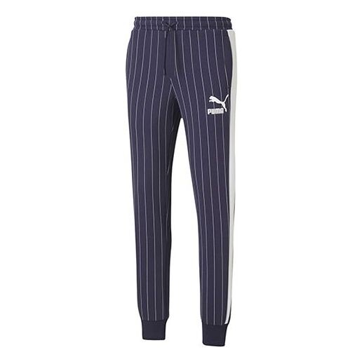 

Брюки pinstripe casual fleece lined long pants blue Puma, синий