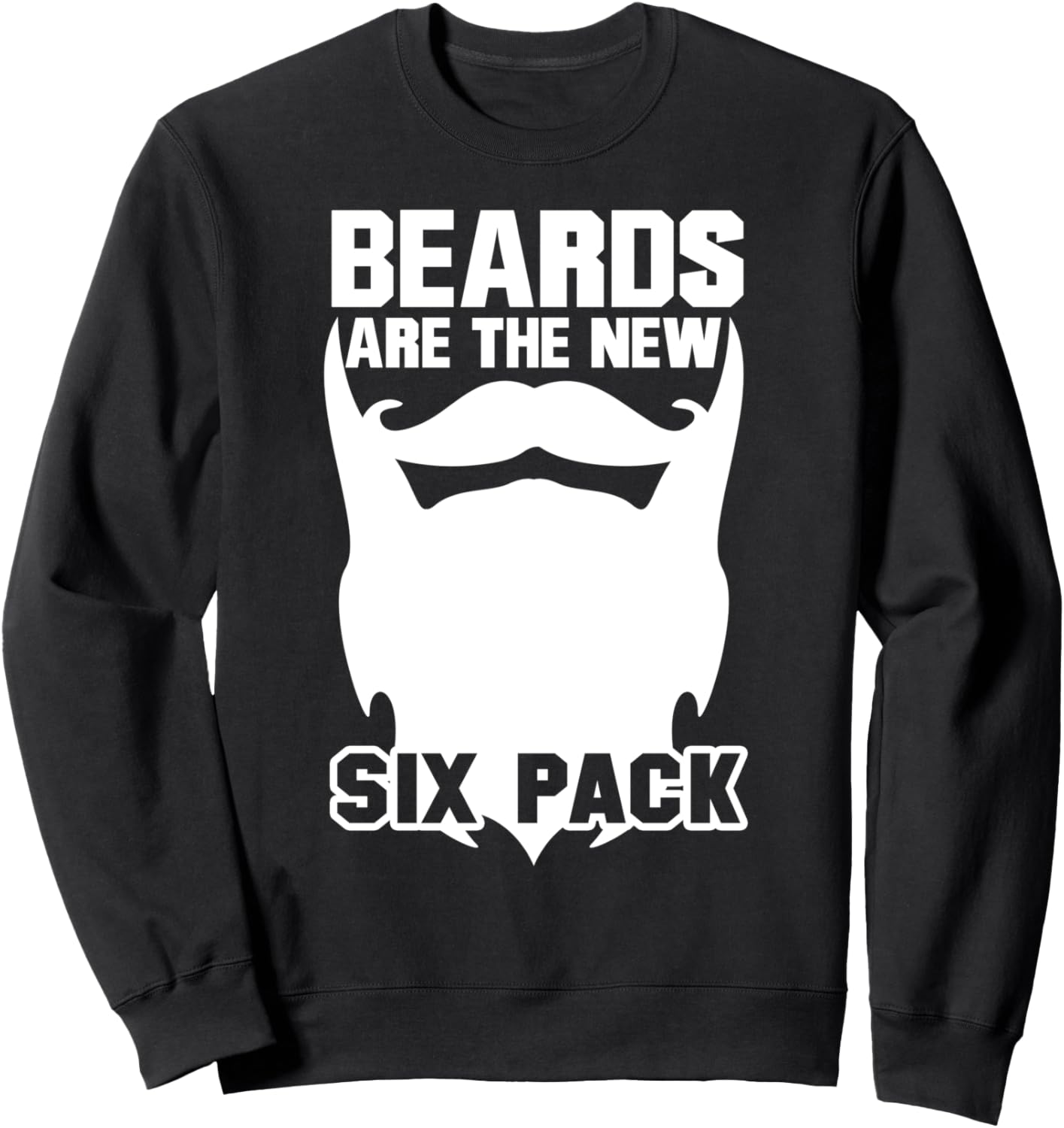 

Забавная толстовка для любителей бород - Бороды - это новый пресс Beards Are The New Six Pack, черный