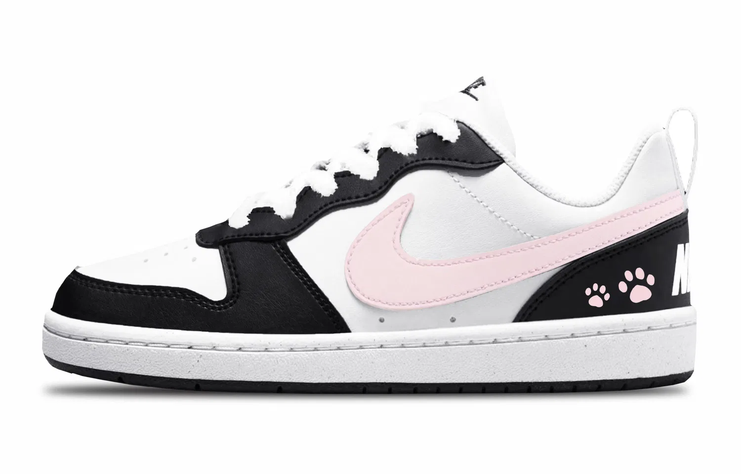 Кроссовки для скейтбординга Court Borough Low top Kids' Skateboarding Shoes Black Teenagers Nike