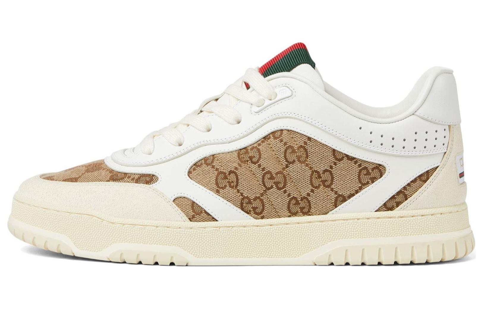 

Кроссовки GUCCI 'GG Canvas White Beige' Бежевые Коричневые