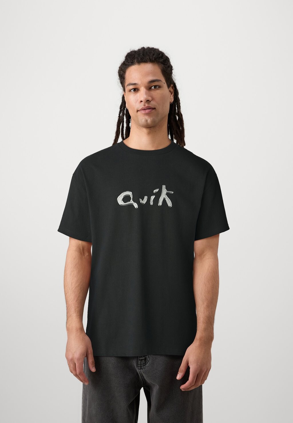 

Принт на футболке QUIK LIQUID UNISEX Quiksilver, черный