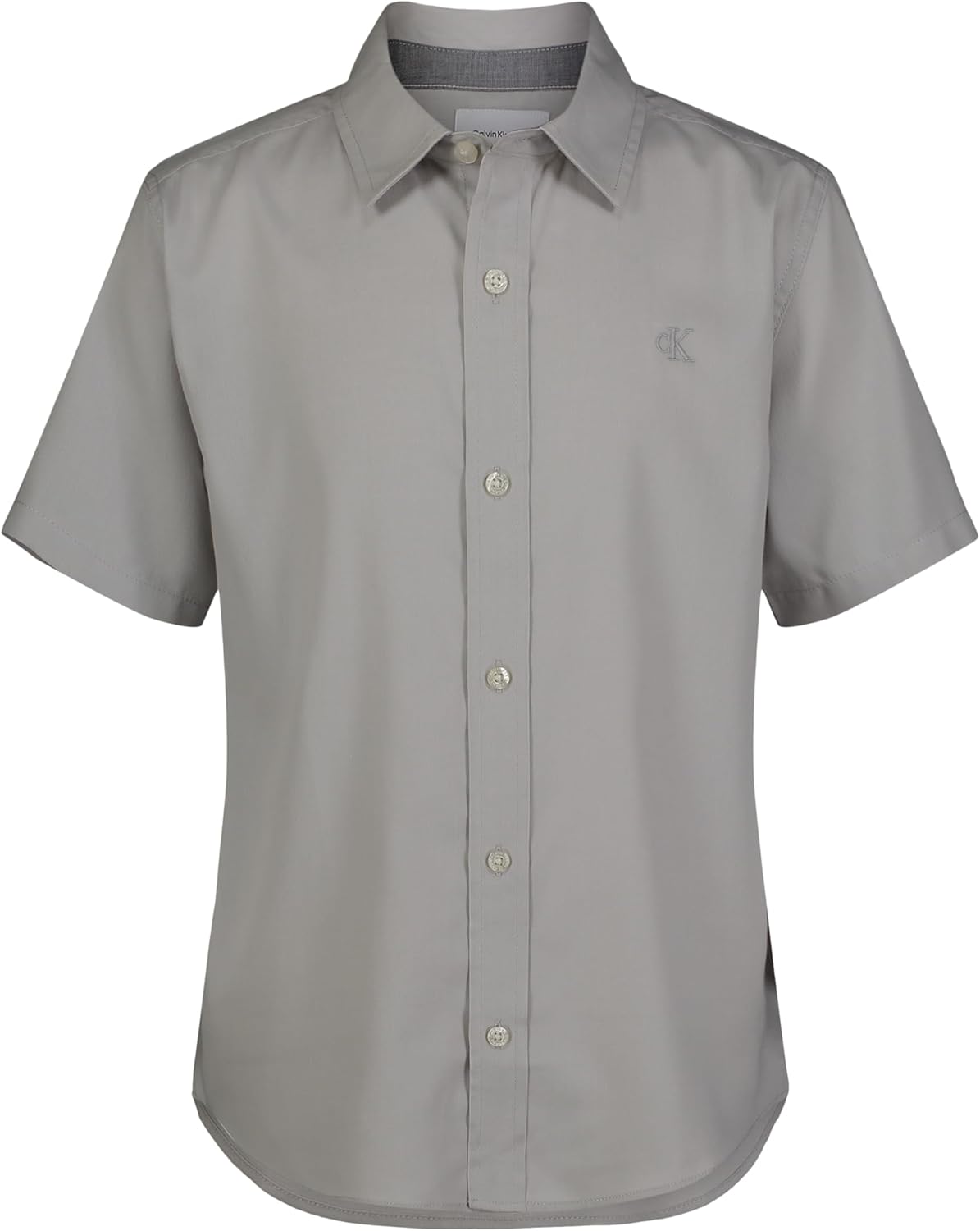

Рубашка Calvin Klein для мальчиков с короткими рукавами и застежкой на пуговицы, Vapor Herringbone