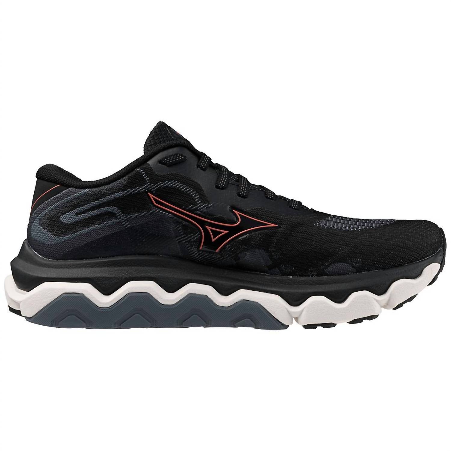 Женские беговые кроссовки Wave Horizon 7 Wide в черном цвете/Dubarry MIZUNO