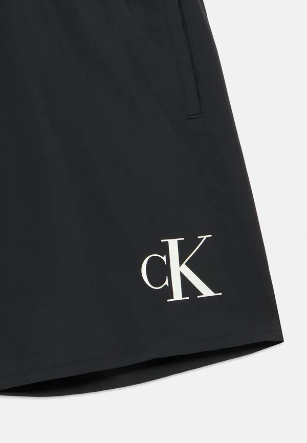 Плавки средней длины на шнуровке Calvin Klein Swimwear, Black — фото 3
