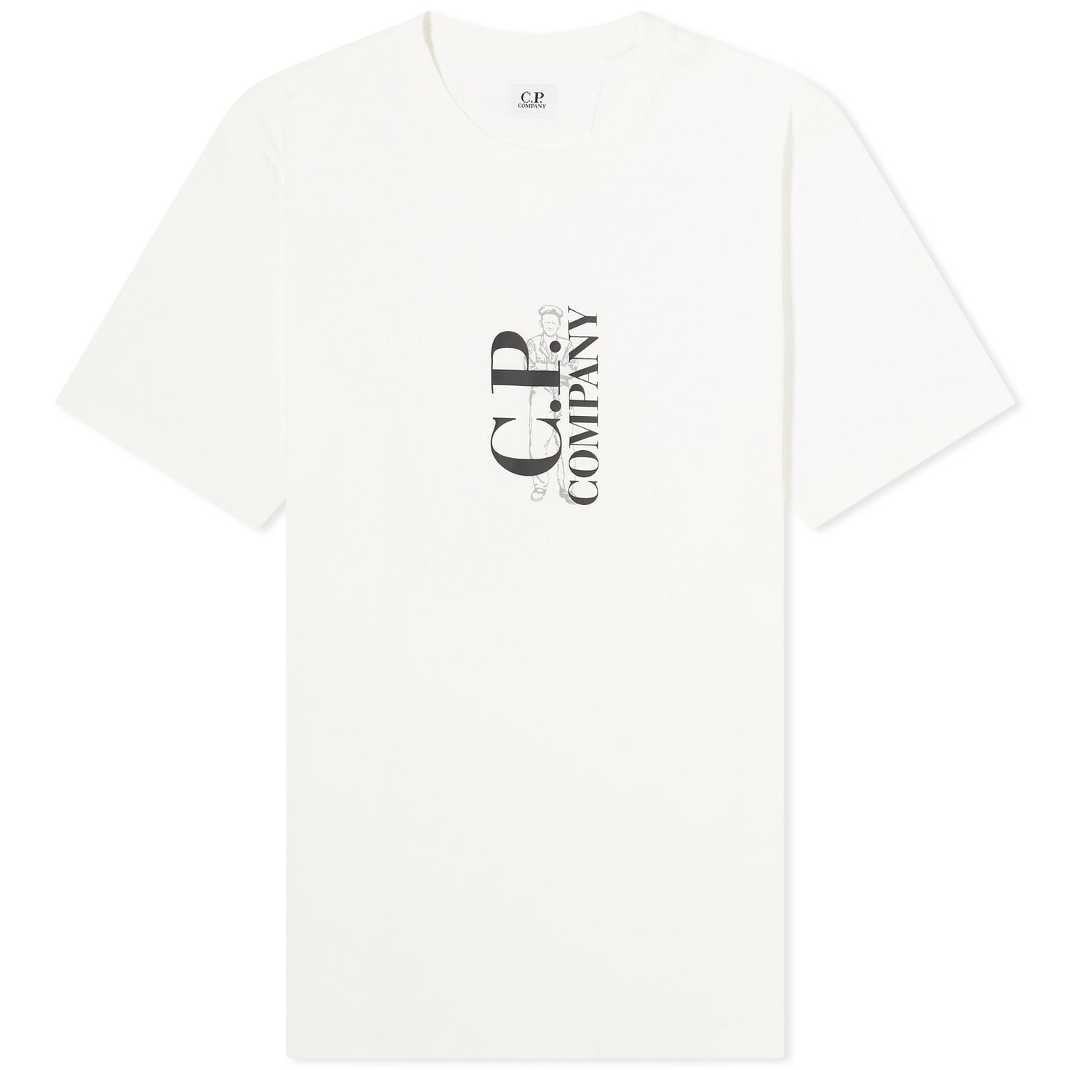 

Футболка C.P. Company Sailor Logo T-Shirt, цвет Gauze White