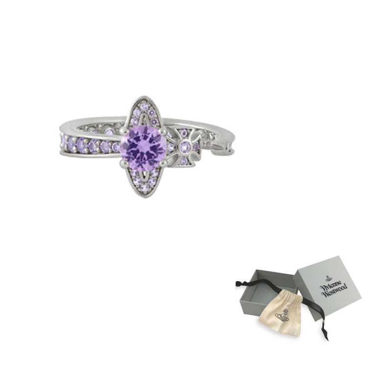 

Vivienne Westwood Переработанное серебро, кольцо с фианитом унисекс Silver