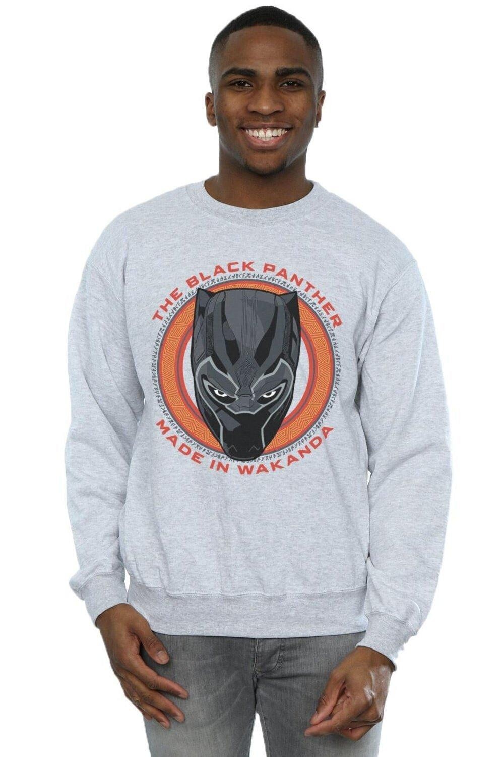 

Красный свитшот Black Panther Made in Wakanda Marvel, серый