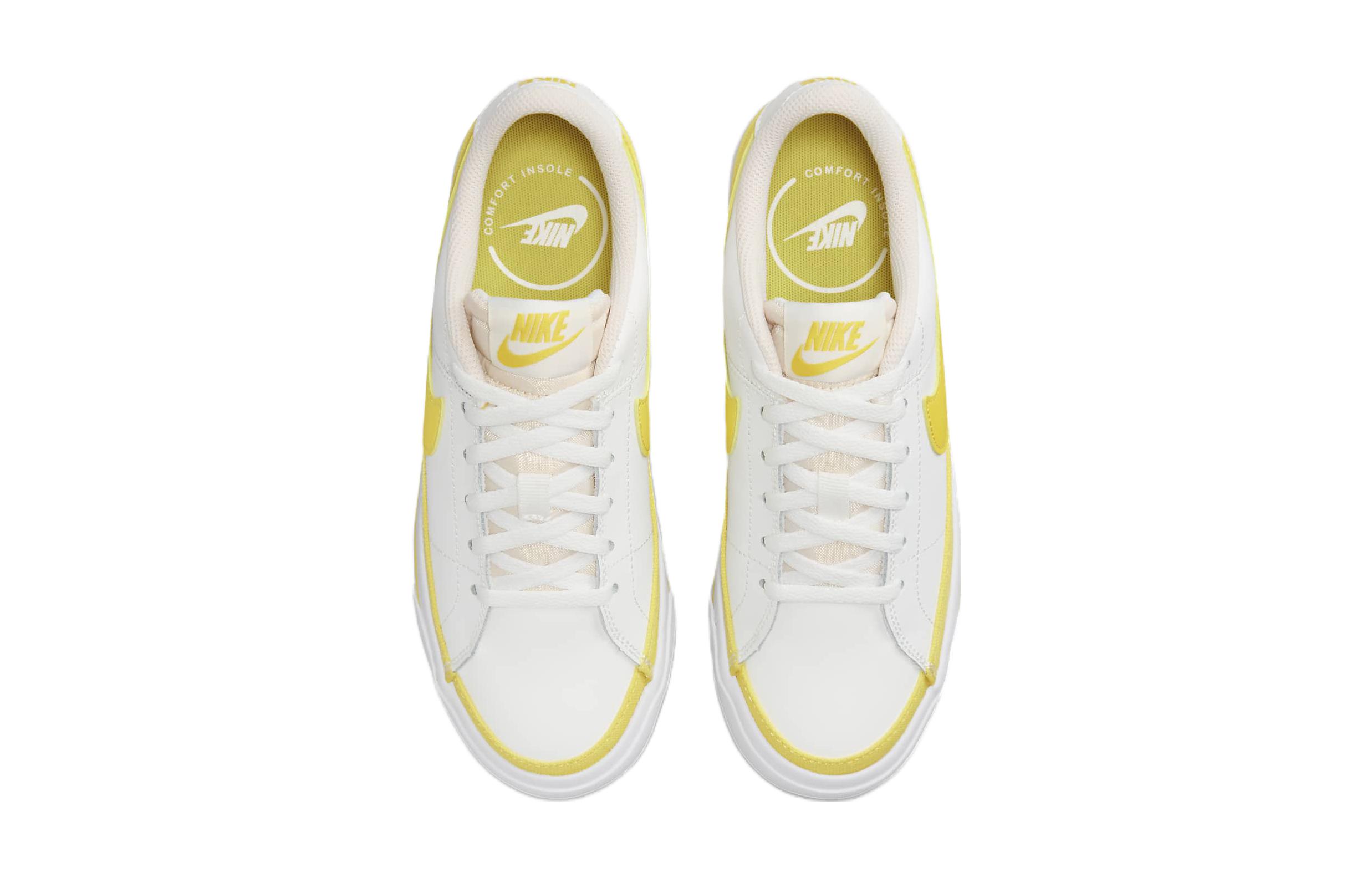 Nike Court Legacy GS 'Opti Yellow', Белый Желтый — фото 4