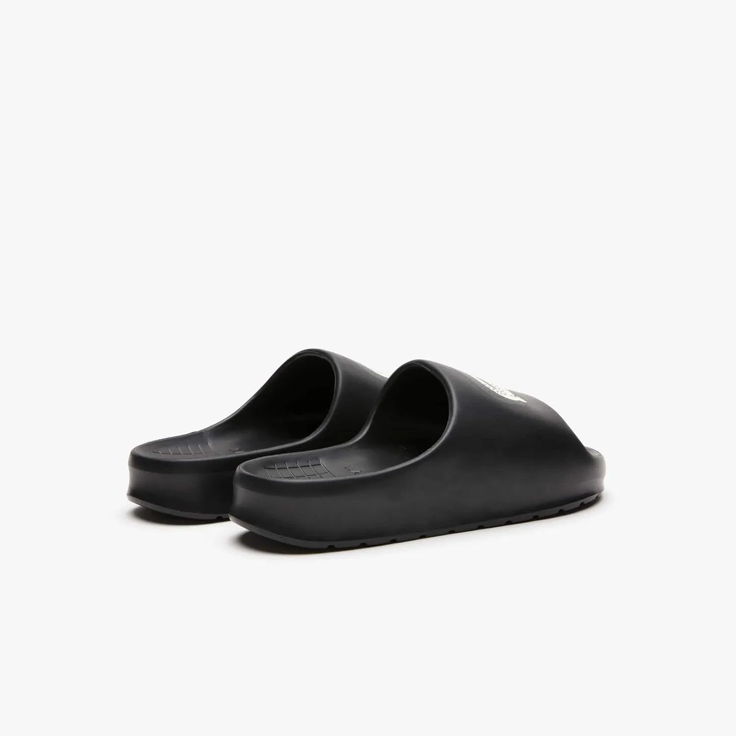 Мужские шлепанцы Serve Slide 2.0 Evo из синтетического материала с цветными блоками Lacoste, Black Offwhite 454 — фото 4