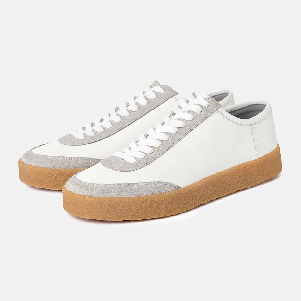 Мужские сникеры Milan Court из коровьей кожи белые от Customade — фото 2