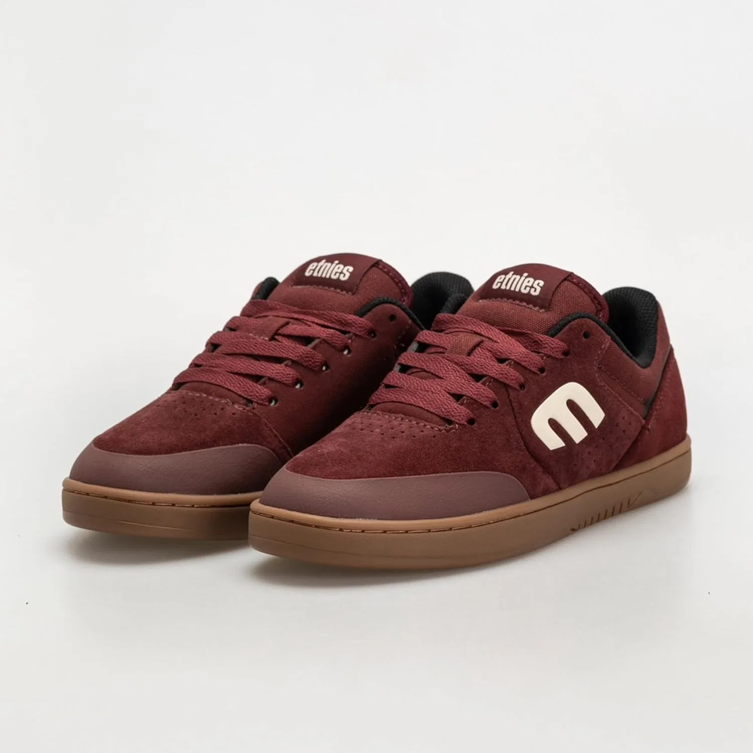 Мужские кроссовки Etnies 4101000261 - обувь для скейтборда, Maroon Black White — фото 3