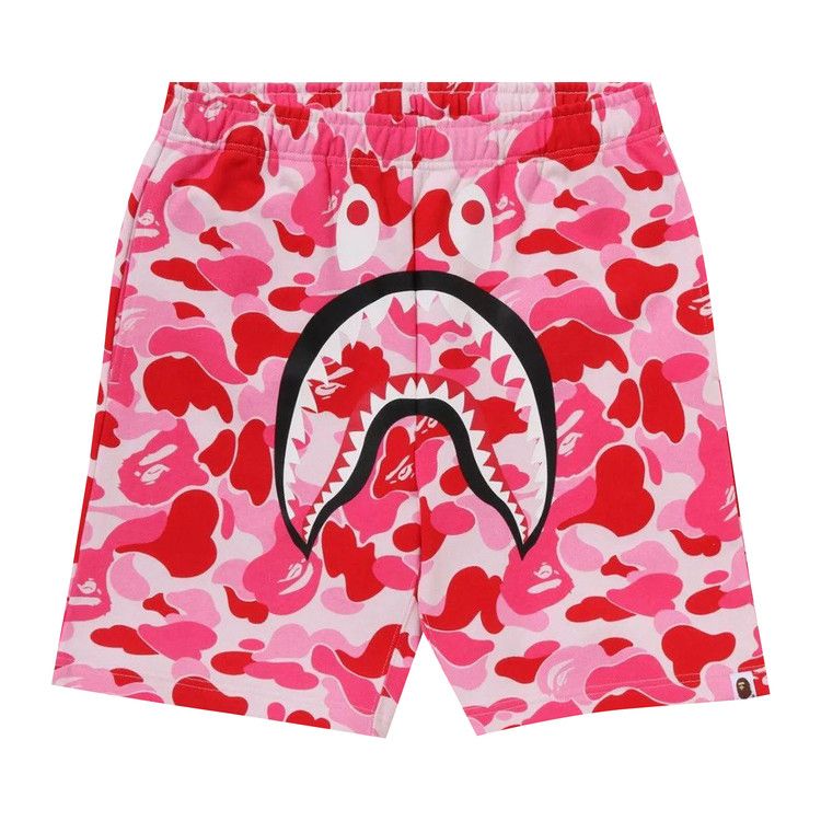 

Спортивные шорты BAPE ABC Camo Shark Sweatshorts, Pink