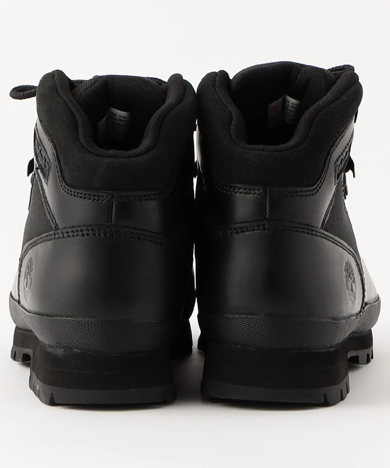 Ботинки Timberland Euro Hiker Mid из премиум-кожи, на шнуровке, черные — фото 4