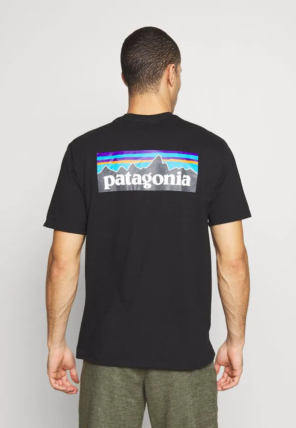 Футболка с логотипом p6 и надписью «ответственность». Patagonia, Black