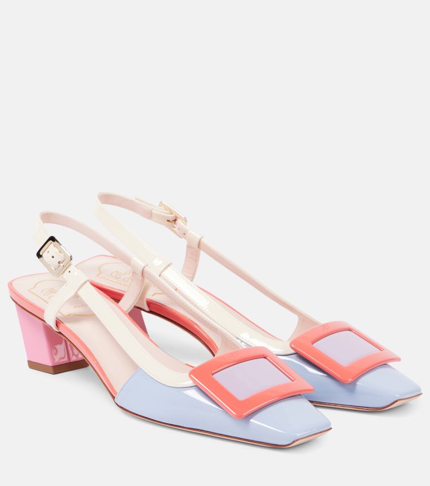 Лакированные лодочки на шпильке с открытой пяткой Belle Vivier Roger Vivier, U028+C019+M618+M428+L028