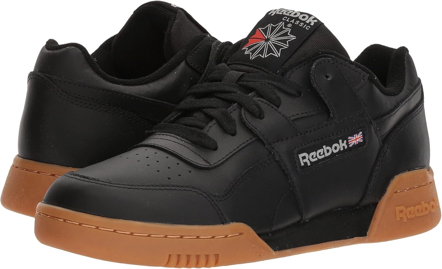 Кроссовки для тренировки Reebok Men's Workout Plus, черный/красный/угольный — фото 2
