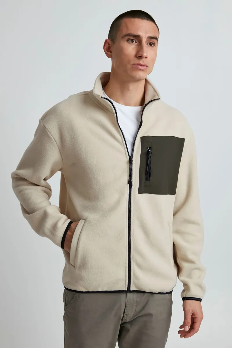 

Короткая куртка из смесовой ткани "BLEND BHSweatshirt", без капюшона, серый