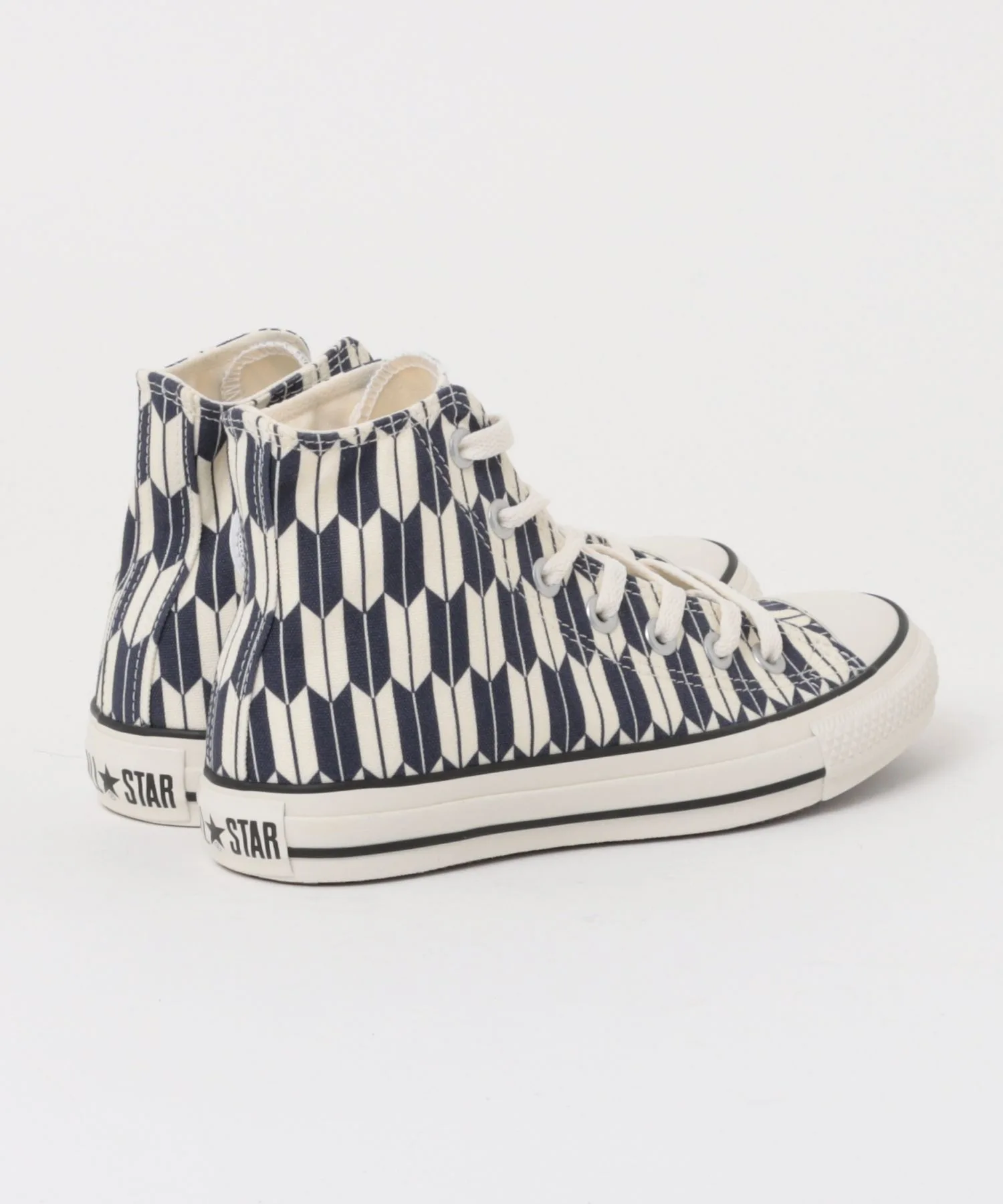 Мужские кроссовки высокие из хлопка CONVERSE ALL STAR JG HI navy — фото 2