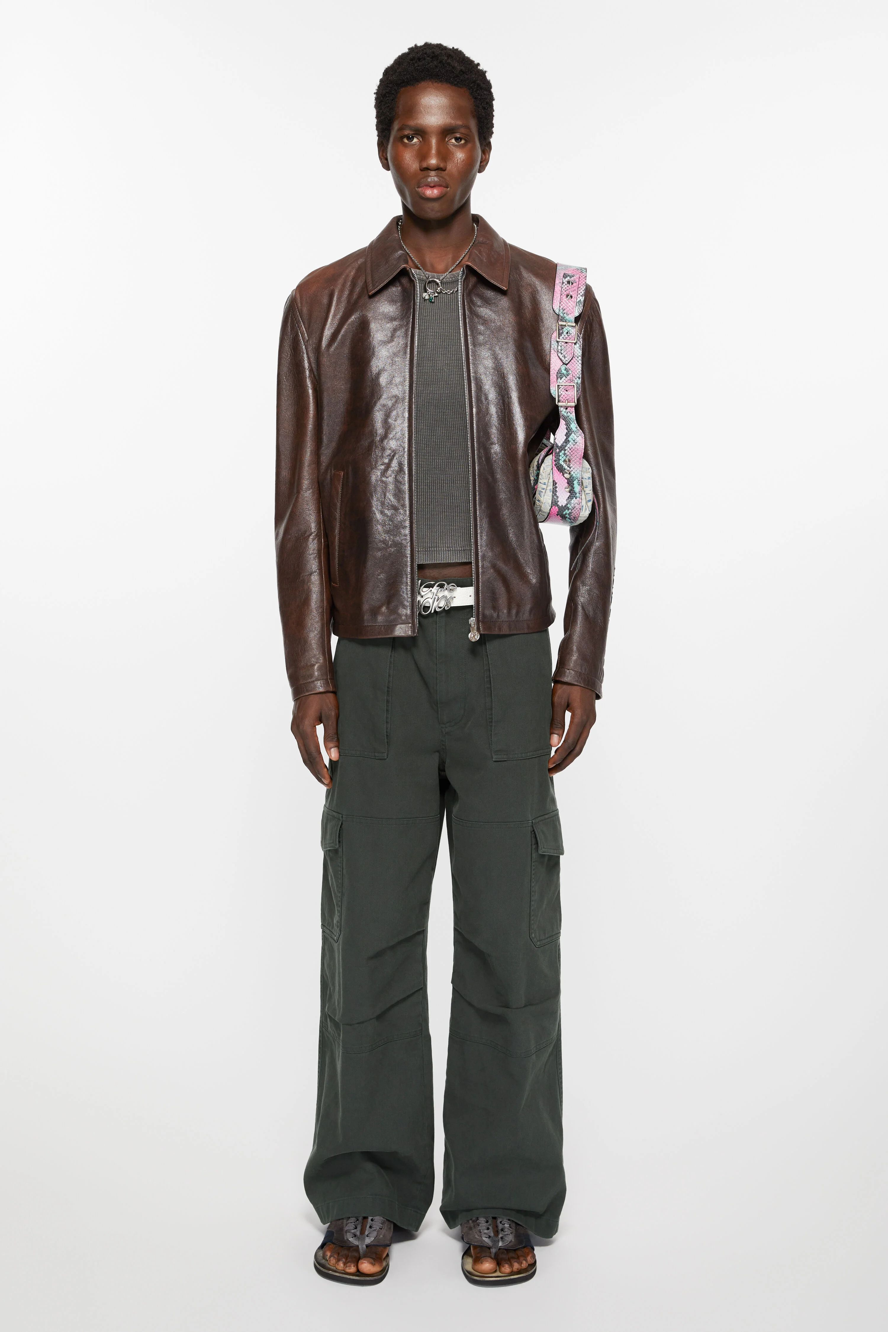 

Саржевые брюки Acne Studios, Dark grey