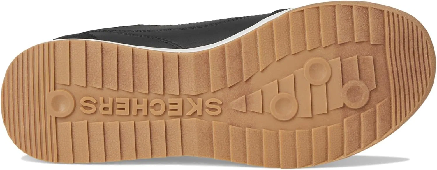 Мужские кроссовки Skechers Zinger Ultimate Classic, Black Duraleather Suede Golden Yellow Mes — фото 3