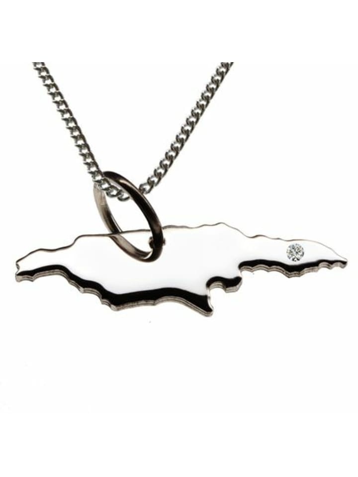 

Schmuckador Цепочка 50 см в ямайском стиле с бриллиантом огранки «бриллиант» в серебре 925 пробы