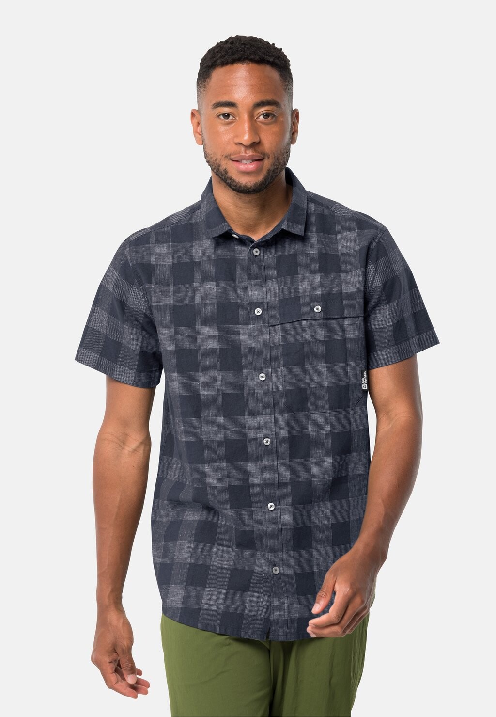 

Рубашка Highlands M Jack Wolfskin, цвет night blue checks