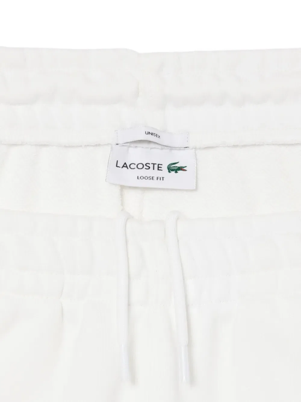 Брюки Lacoste, белые с логотипом — фото 3