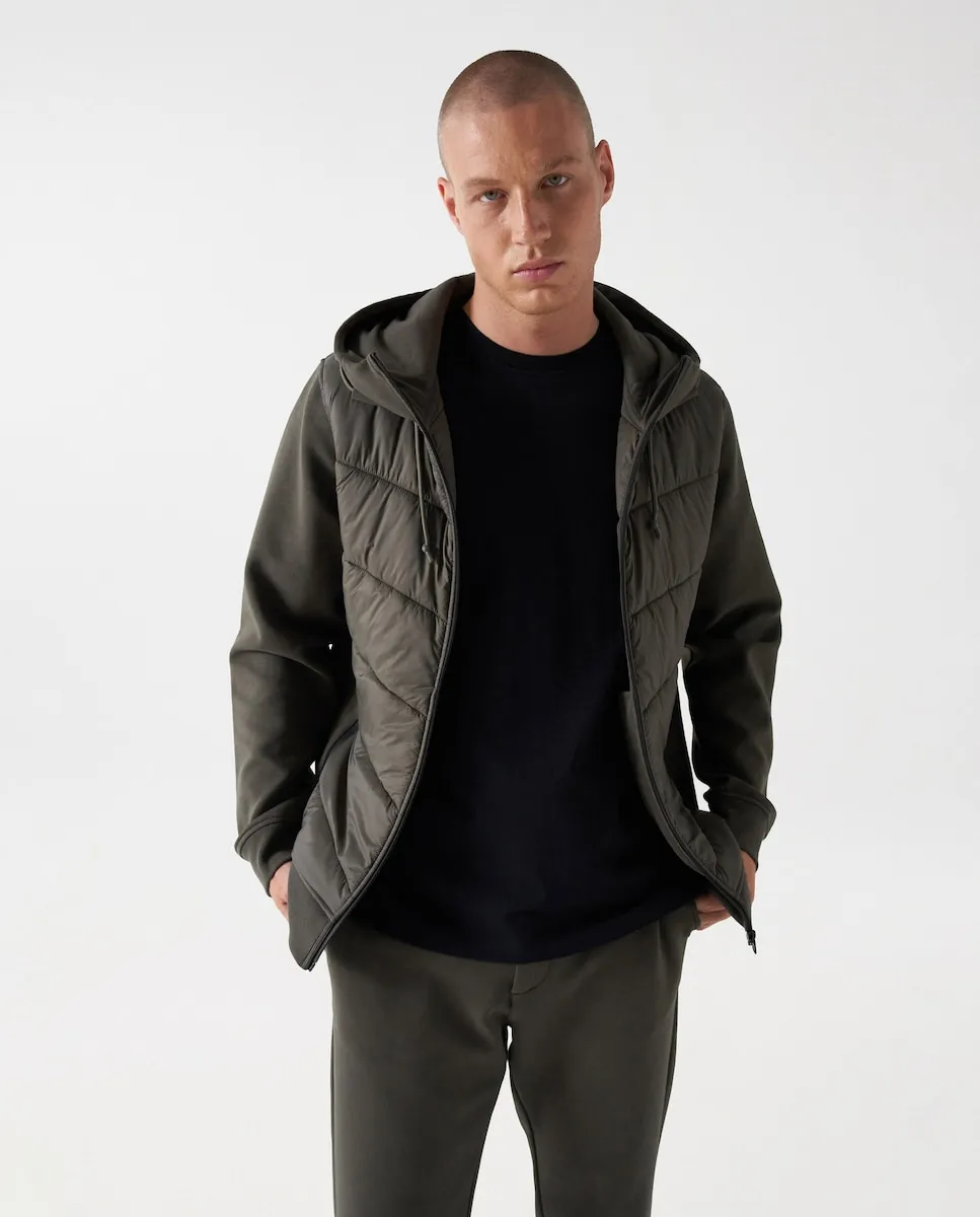 

Стеганая мужская куртка зеленого цвета Salsa Jeans