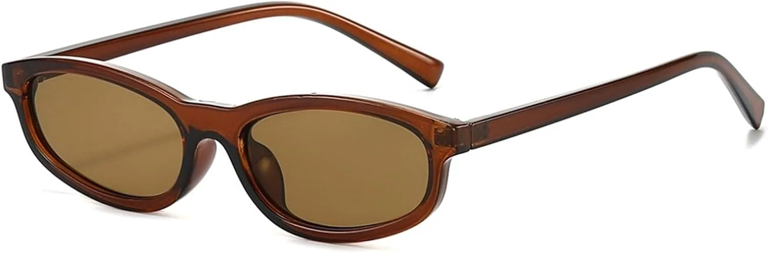 

Модные женские солнцезащитные очки в маленькой оправе, для активного отдыха, для водителей и для поездок на работу, мужские солнцезащитные очки Generic, Brown