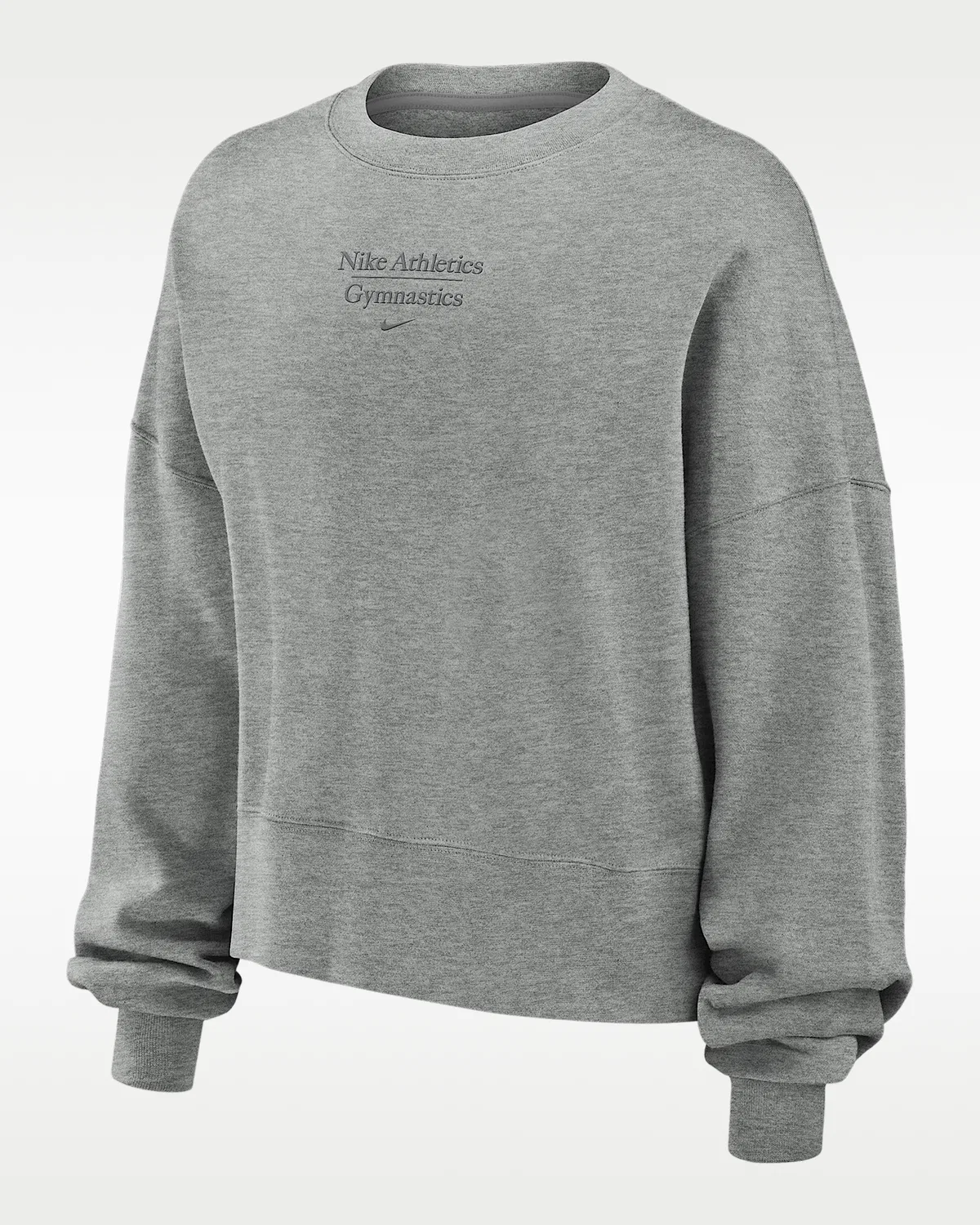 Женская футболка с круглым вырезом Nike Phoenix Fleece, Dark Grey Heather