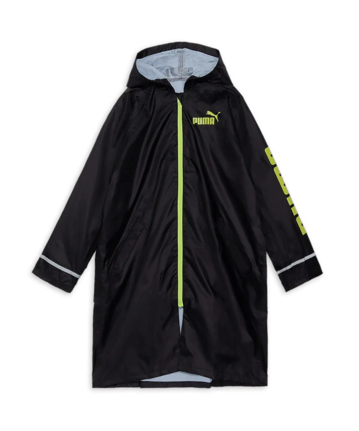 Детский дождевик Puma с регулировкой спины, рюкзак 2 в 1, чёрный