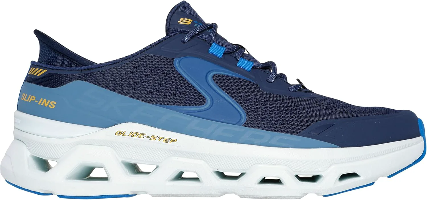 Мужские слипоны Skechers Hands Free: Go Walk Flex - обувь для плавного движения, темно-синий — фото 2