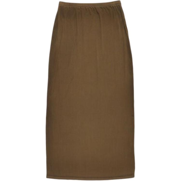 Acne Studios SS25 Повседневная длинная юбка Women's Mud Brown — фото 3