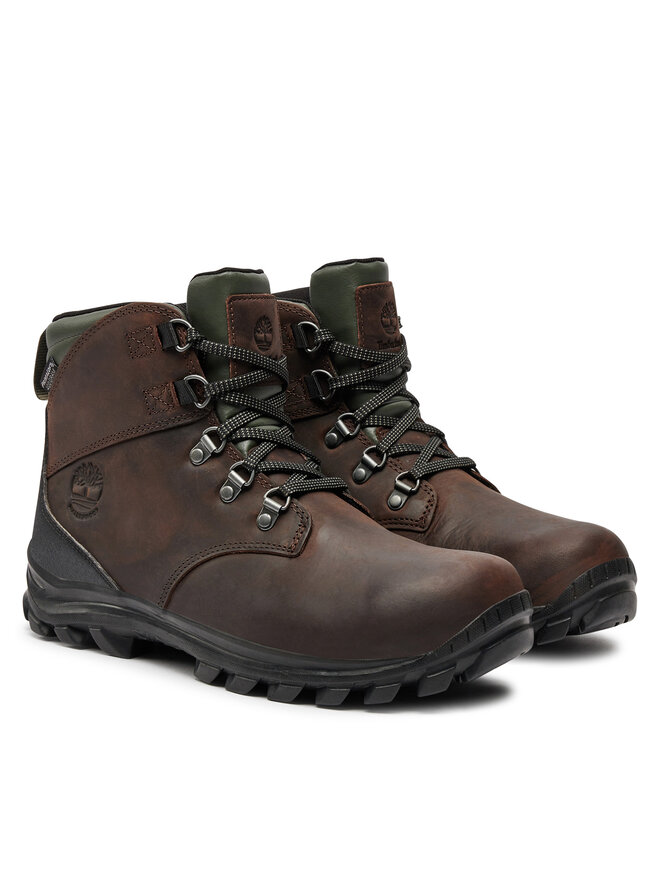 Мужские ботинки Timberland Halbhoher Chillberg из нубука на шнуровке, коричневый — фото 2
