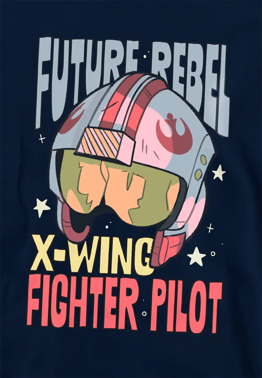 Детская худи Star Wars с принтом X-wing пилот, Disney, темно-синий — фото 2
