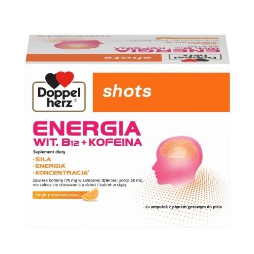 

Биологически активная добавка Doppelherz Shots Energy, 20 ампер Inna Marka