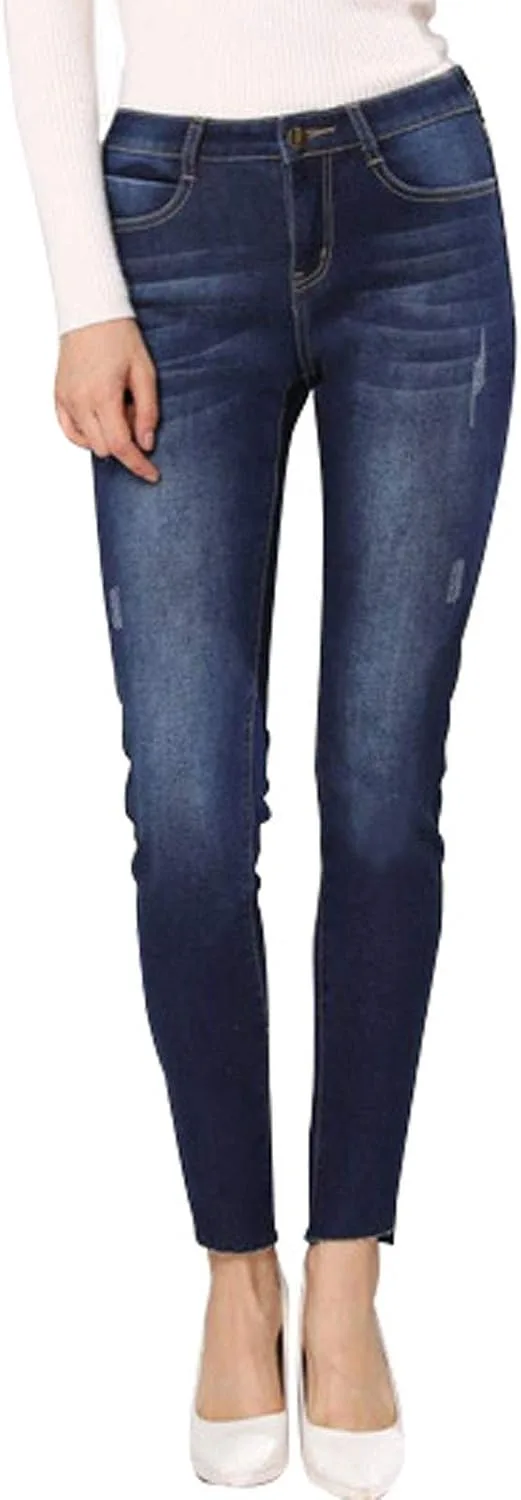 

Женские джинсы Flygo Casual с флисовой подкладкой Slim Fit Stretch