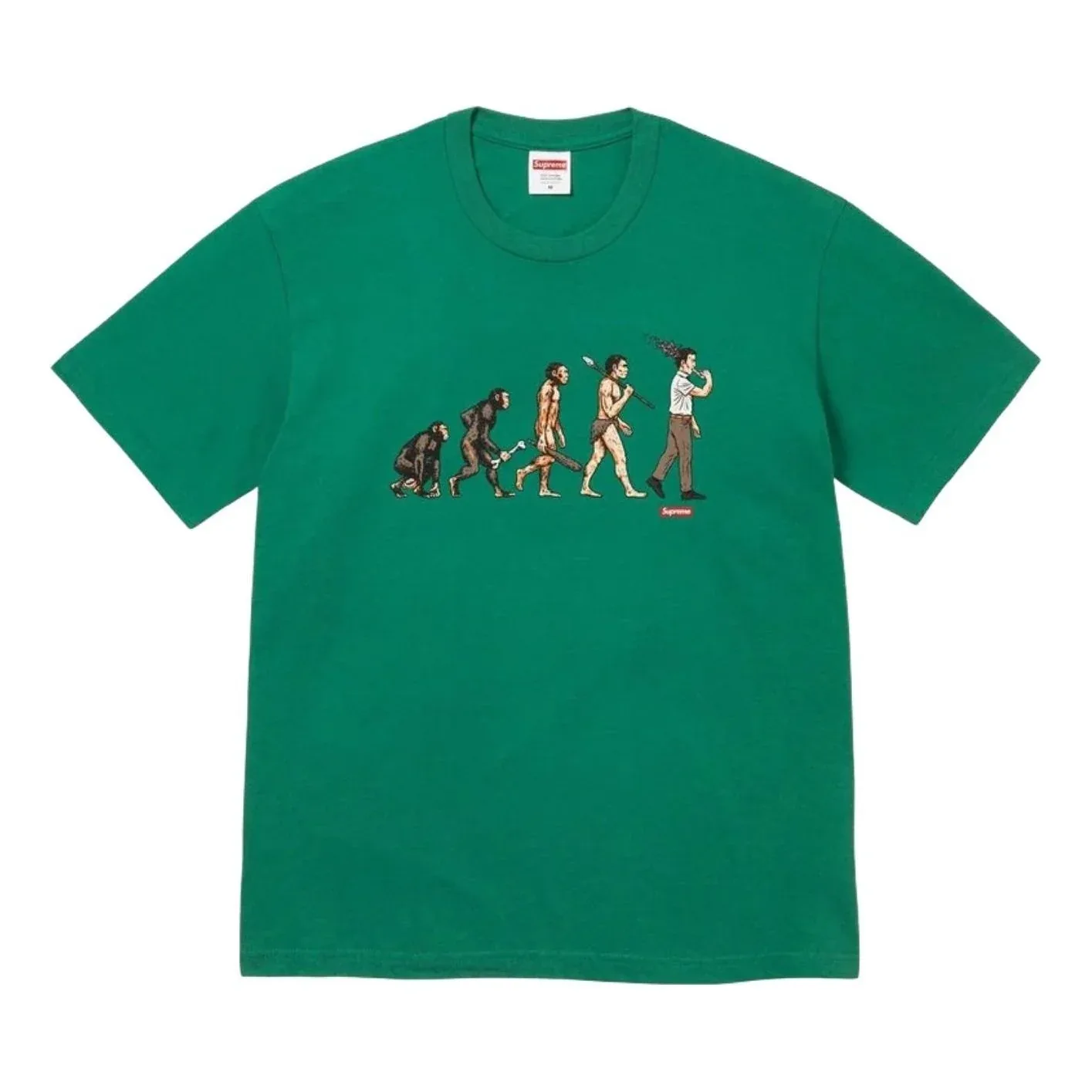 Футболка Supreme SS26 Evolution 'Light Pine', зеленый