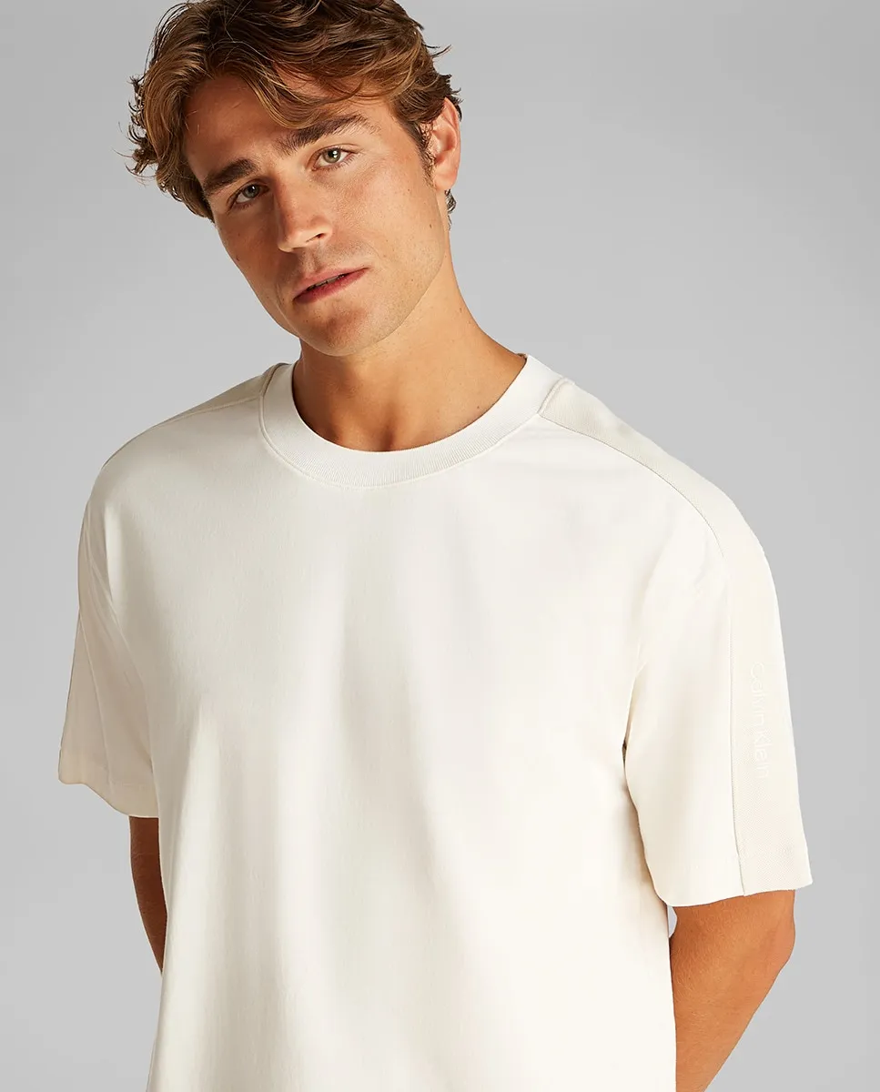 

Футболка мужская с коротким рукавом и логотипом Calvin Klein Jeans, белый