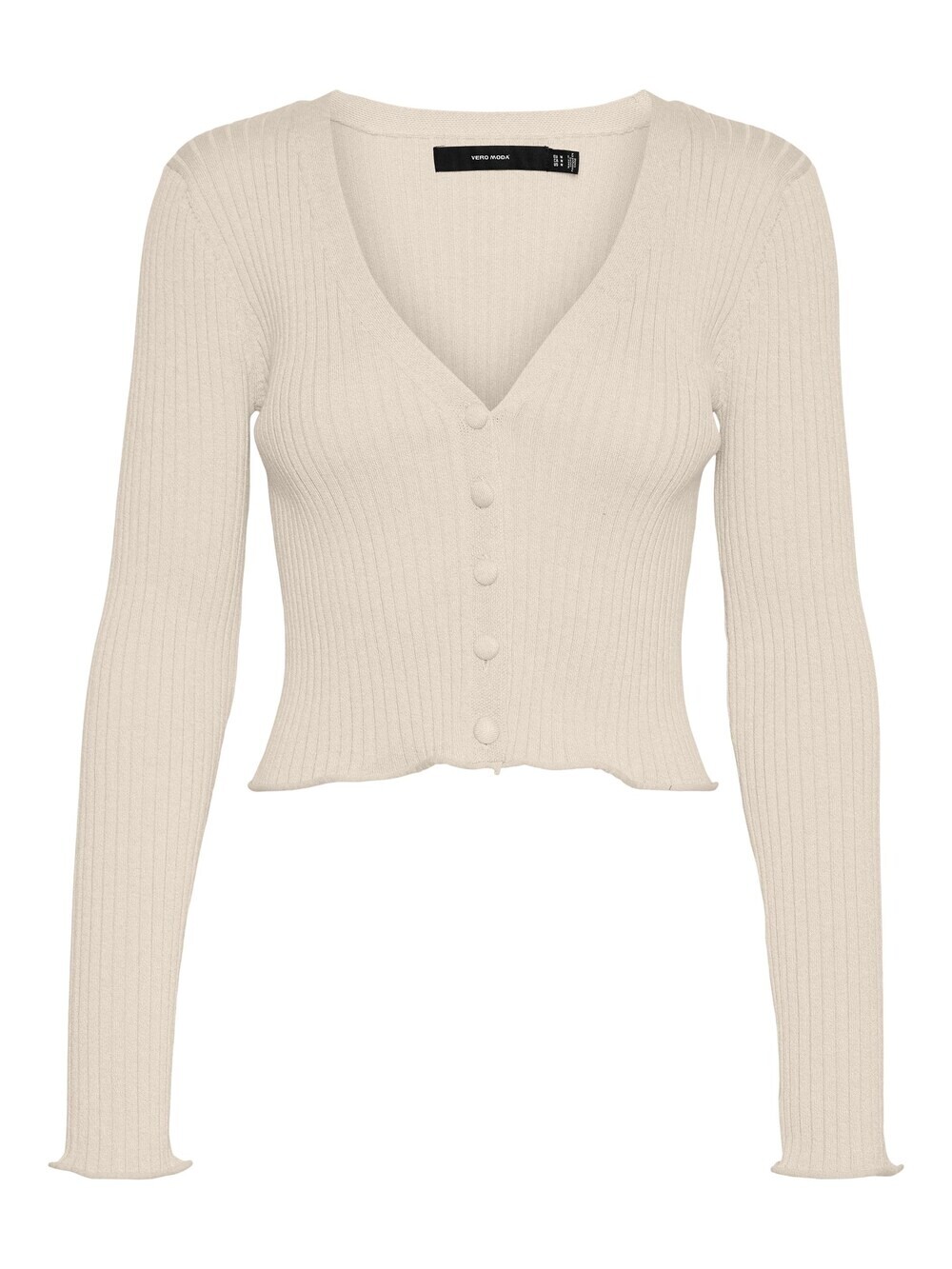 

Вязаный кардиган VERO MODA Fibly, бежевый