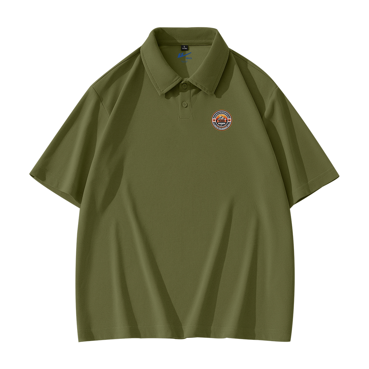 

Поло с лацканом для мужчин Lapel Moderate Others WARRIOR, army зеленый