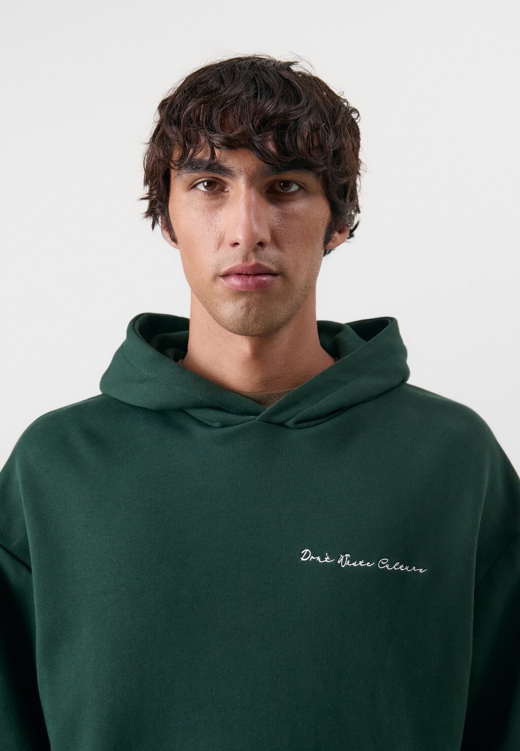 

Толстовка MANI UNISEX Don't Waste Culture, темно-зеленый