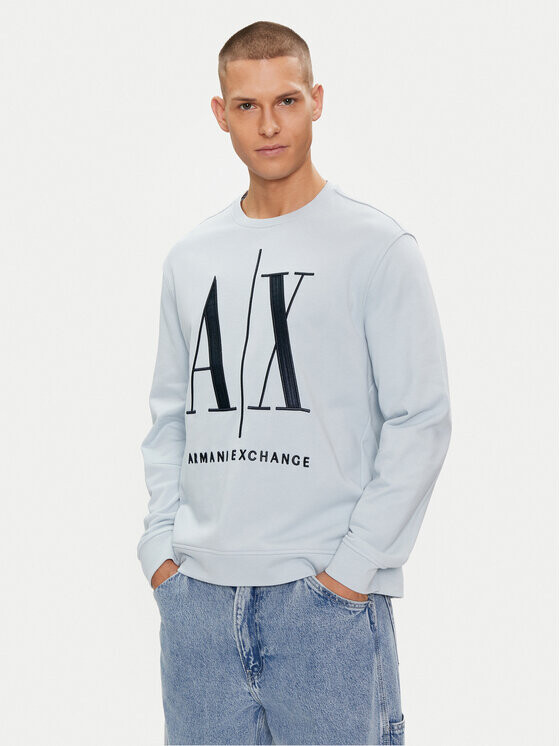 

Толстовка обычного кроя Armani Exchange, голубой