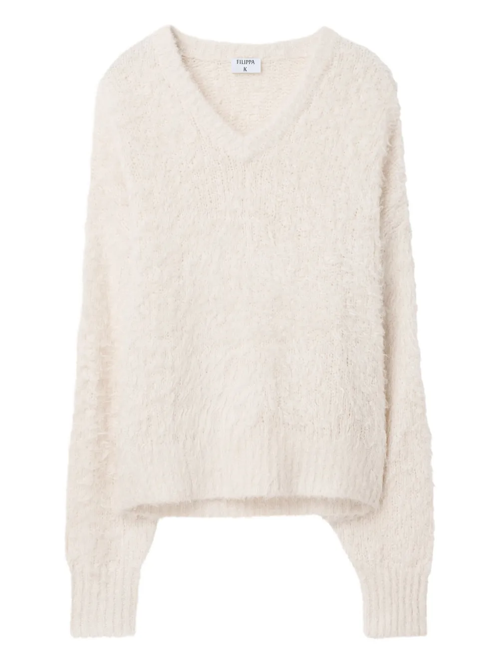 

Свитер с V-образным вырезом Filippa K, белый