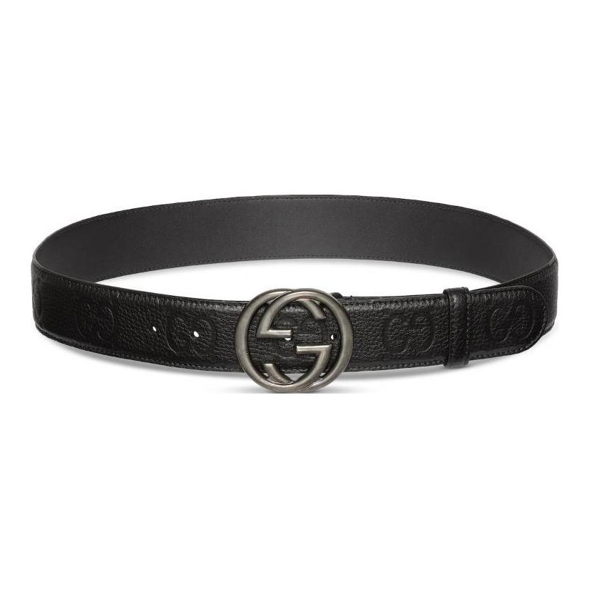 

GUCCI Ремень с застежкой Interlocking G, Black