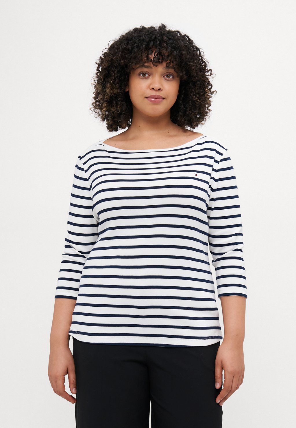 

Топ с длинными рукавами SLIM CODY BOAT 3/4 Tommy Hilfiger Curve, темно-синий