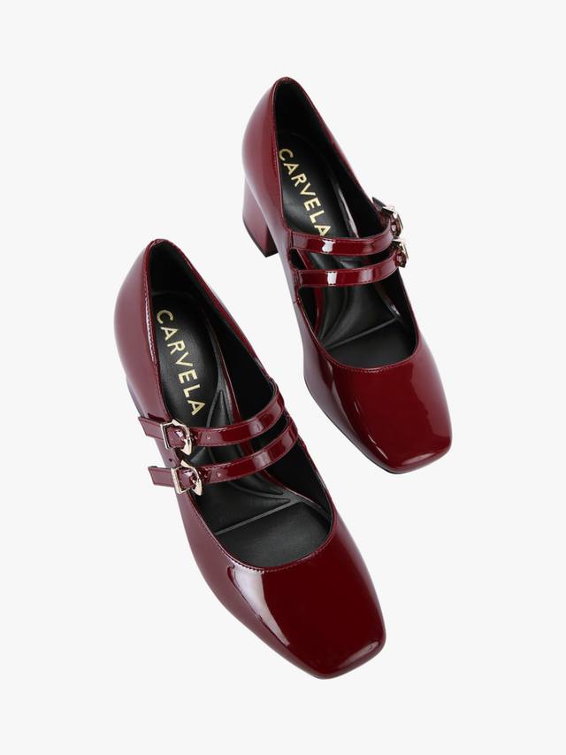 Туфли мэри джейн на каблуке harper block Carvela, цвет Red Wine — фото 3